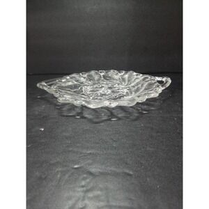 Indiana Glass Wild Rose Berries Dish, 2-Handle Serving‎ Tray, Clear Cake Plate